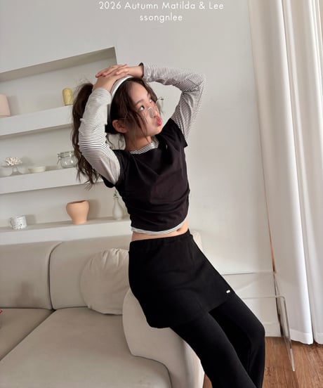 51[予約]matilda&lee layered skirt pants