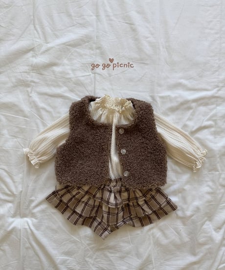 1[予約]go go picnic teddy vest