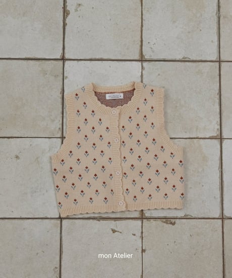 24[予約]mon Atelier tulip vest