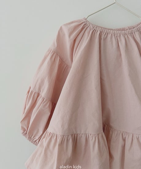 12[予約]aladin puff shirring blouse
