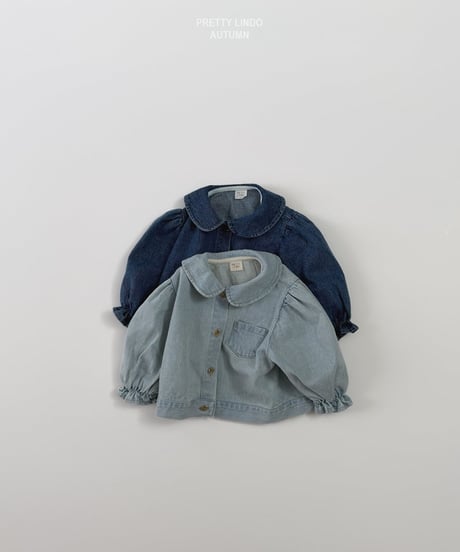 40[予約]LINDO round collar denim jacket