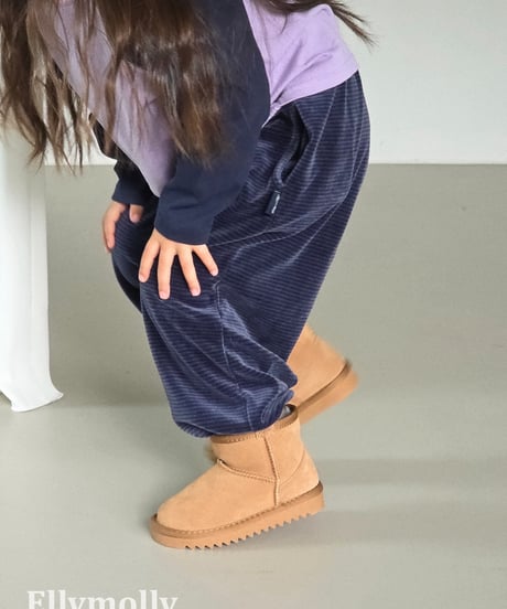 23[予約]ELLYMOLLY velo border jogger pants