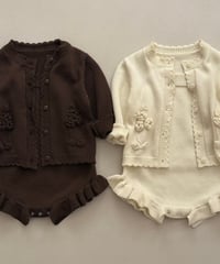 26[予約]ololala amber knit cardigan suit set