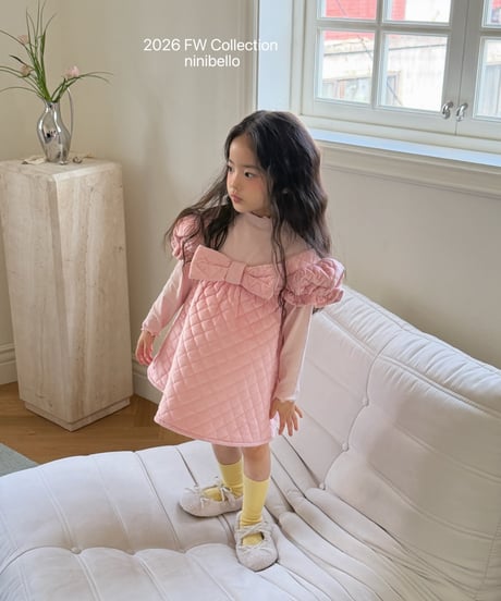 52[予約]ninibello holiday velvet dress