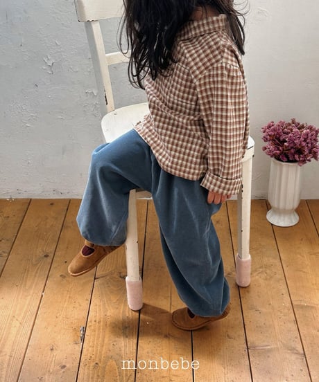 17[予約]monbebe corduroy jogger pants