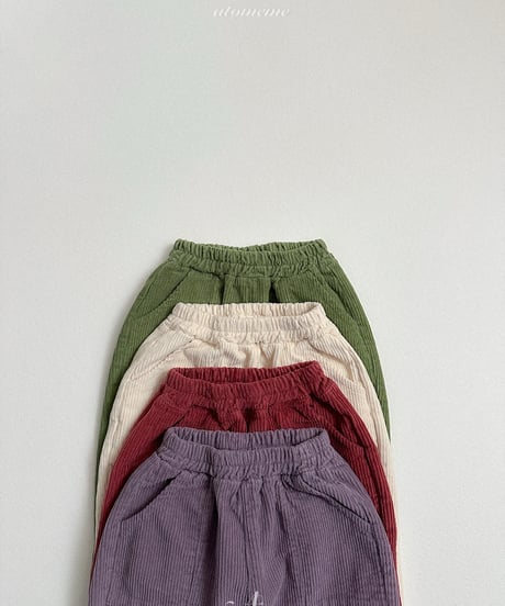 23[予約]atomeme mallang corduroy pants