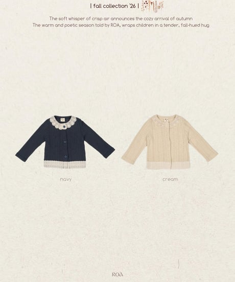 1[予約]Roa belle cardigan