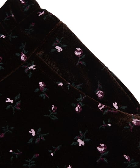 23[予約]FORKCHIPS bloom velvet pants