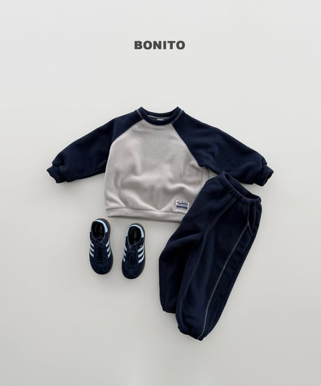 5[予約]bonito two tone raglan set