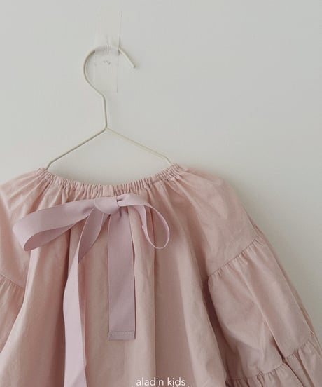 12[予約]aladin puff shirring blouse