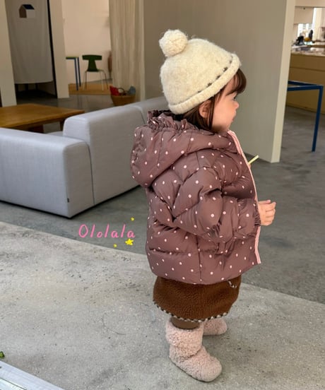 4[予約]ololala chocolate latte down padded jacket