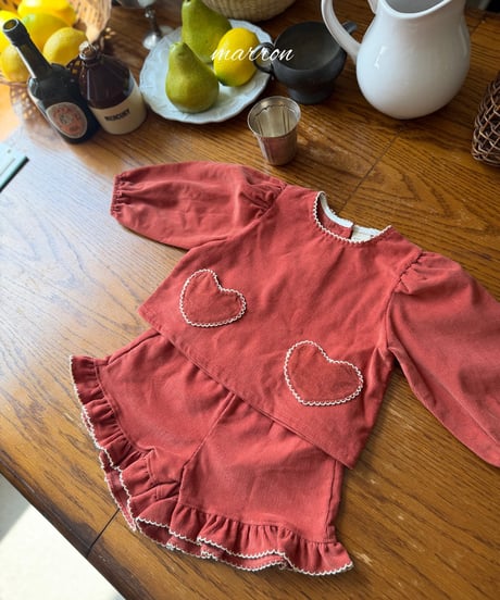 36[予約]marron heart set(XS-L)