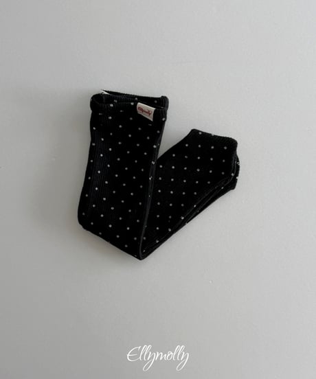 114[予約]ELLYMOLLY dot rib socks