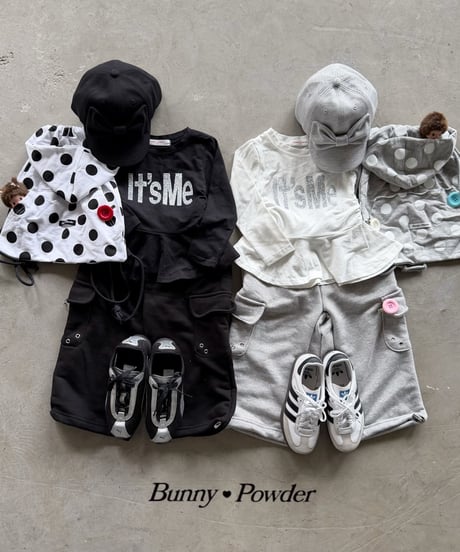 82[予約]bunny powder polka dot hood bag