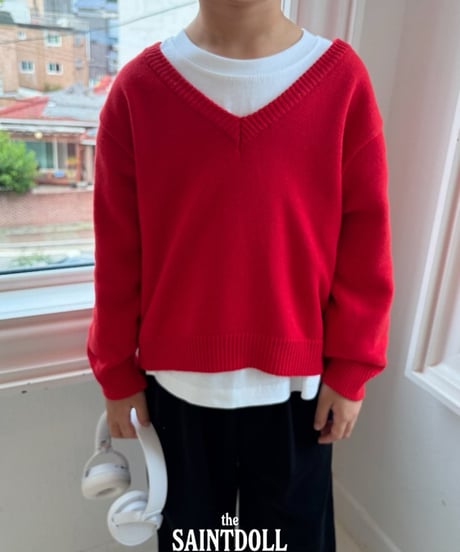 38[予約]saintdoll v neck knit