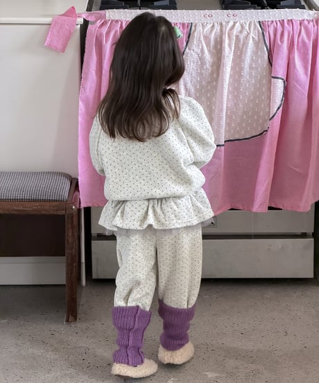90[予約]aiai yoyo fleece two-piece set