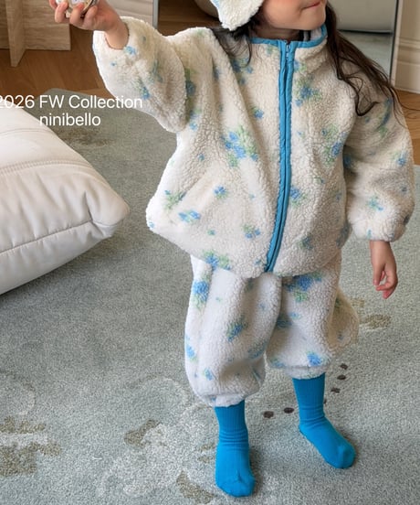 44[予約]ninibello flower bud tumble jogger