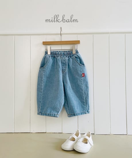 10[予約]milkbalm round denim pants