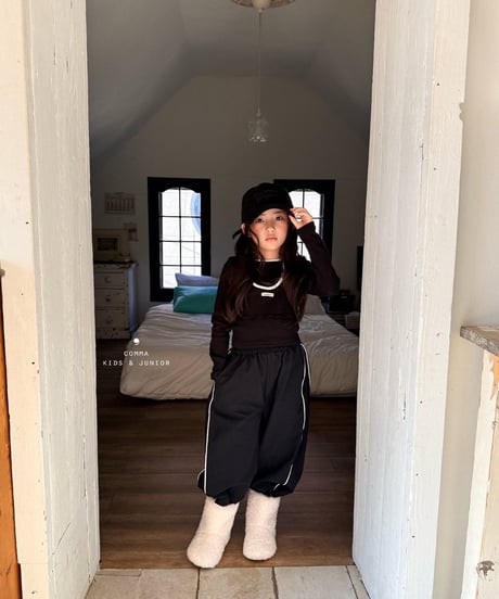 53[予約]COMMA piping stripe pants