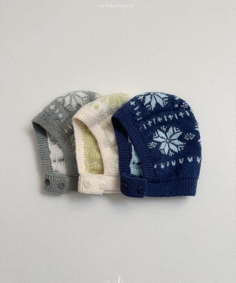 46[予約]atomeme marron snowflake hat
