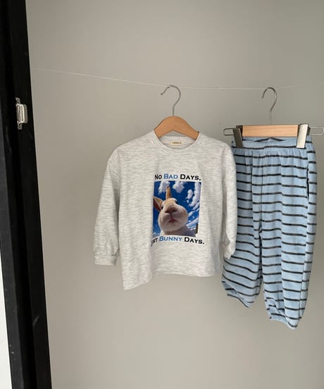 5[予約]nightbebe flying bunny long sleeve tee