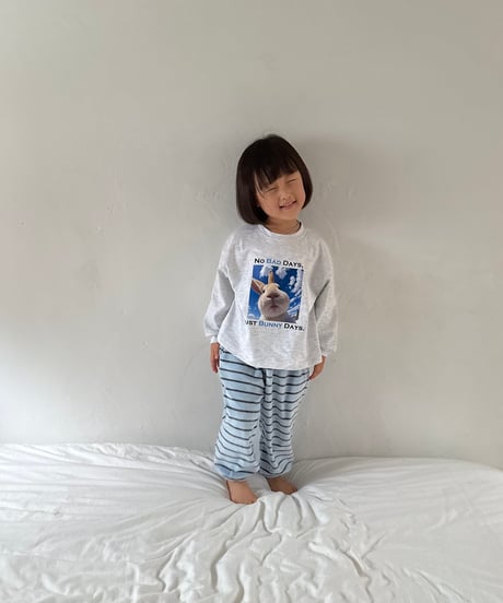 5[予約]nightbebe flying bunny long sleeve tee