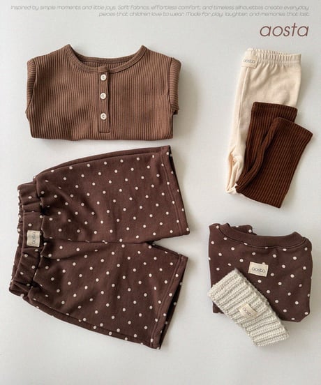 12[予約]Aosta dot tongtong pants