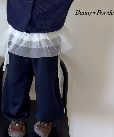 66[予約]bunny powder layering skirt