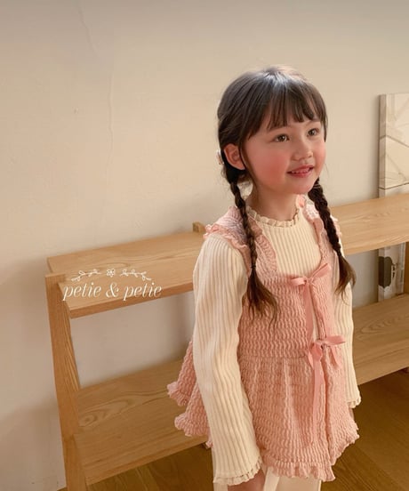 22[予約]petit&petit candy frill vest