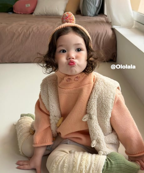 41[予約]ololala bell hood knit