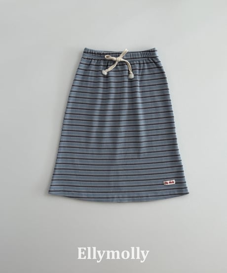 36[予約]ELLYMOLLY shadow long skirt