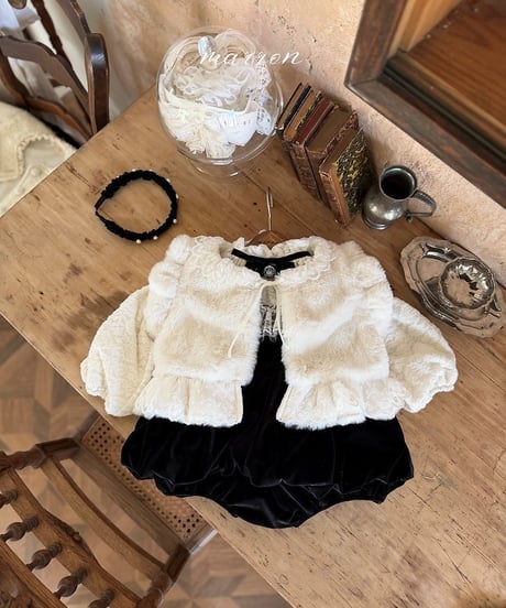 11[予約]marron teddy vest(XS-L)