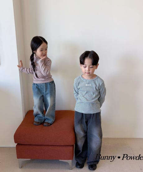 46[予約]bunny powder cortis denim pants