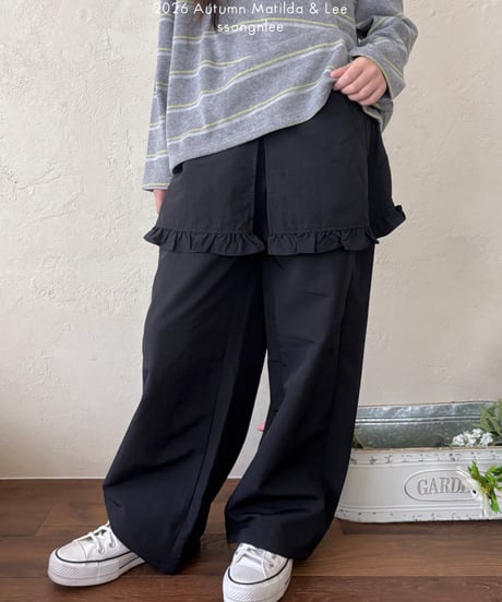 52[予約]matilda&lee ruffle skirt pants