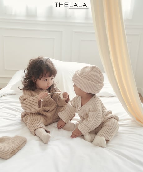 17[予約]thelala open knit suit