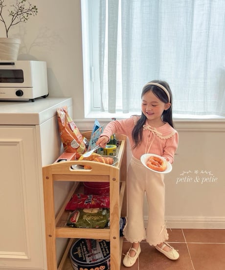 39[予約]petit&petit sally lace flare pants