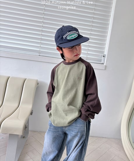 17[予約]matilda&lee color matching raglan tee