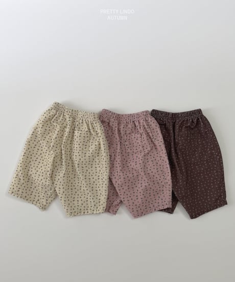 67[予約]LINDO bao flower pants