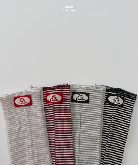 36[予約]LINDO warmer socks(border)