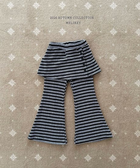 40[予約]melikey button wrap bootcut