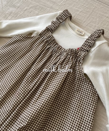 12[予約]milkbalm apple overalls