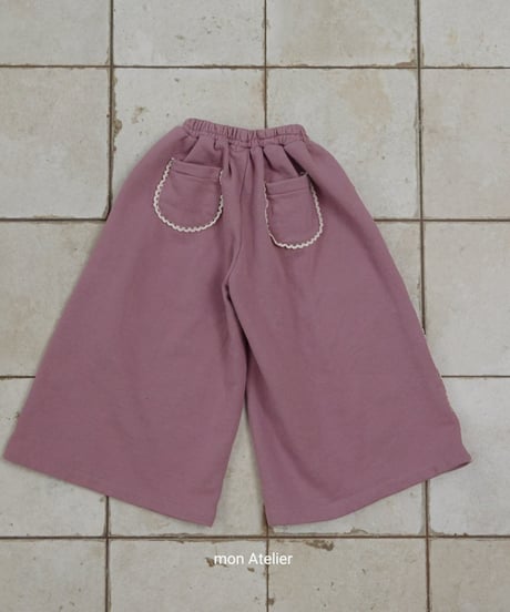 20[予約]mon Atelier lace wide pants
