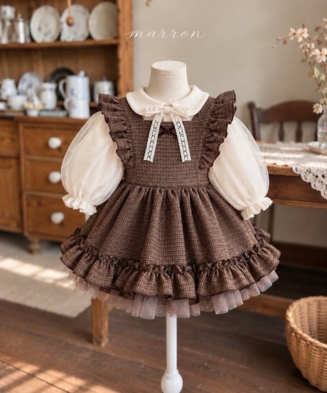 56[予約]marron aloha dress(XS-L)