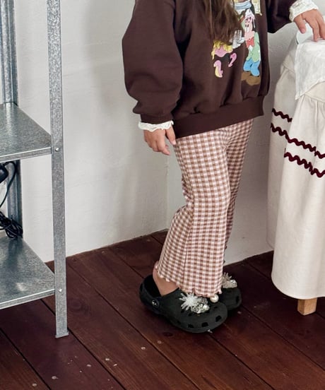 30[予約]poisson elodie check pants
