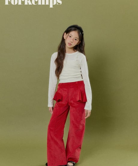 26[予約]FORKCHIPS muffin flare pants