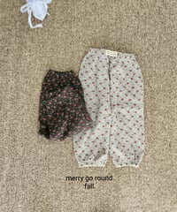 31[予約]merry go round flower jogger pants
