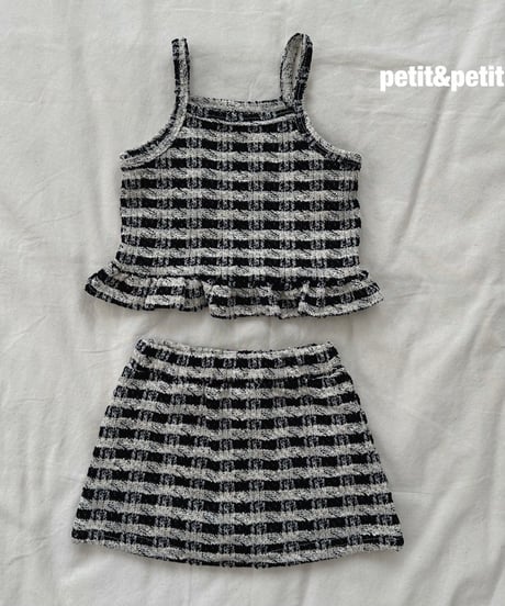 49[予約]petit&petit tweed set