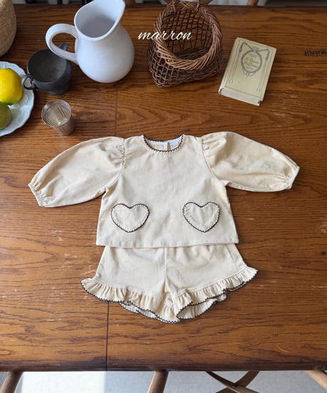 36[予約]marron heart set(XS-L)