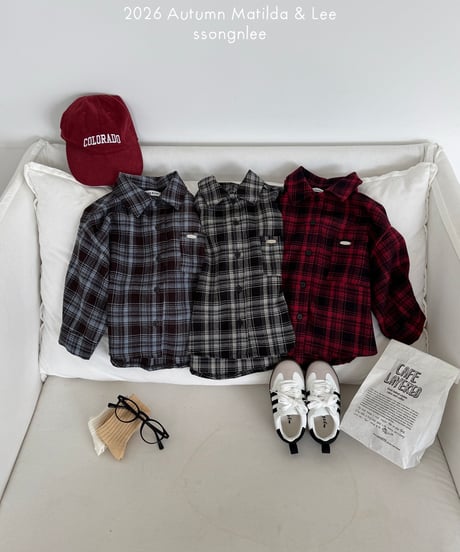 45[予約]matilda&lee about check shirt
