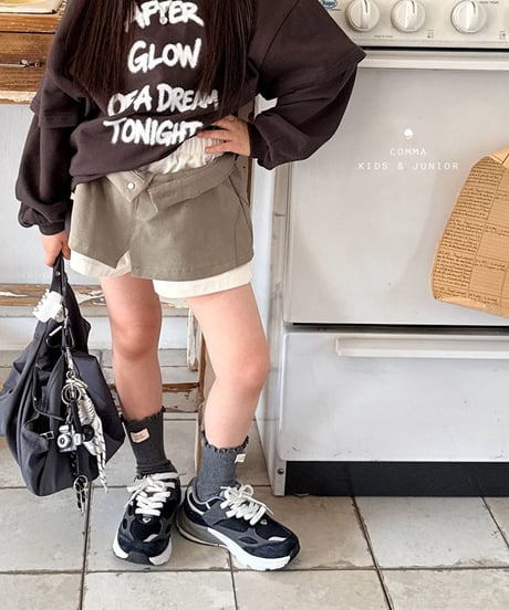 42[予約]COMMA layered half pants